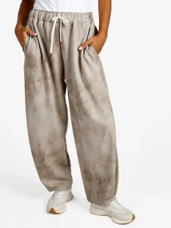 Solada Pantaloni donna a palloncino con coulisse - beige