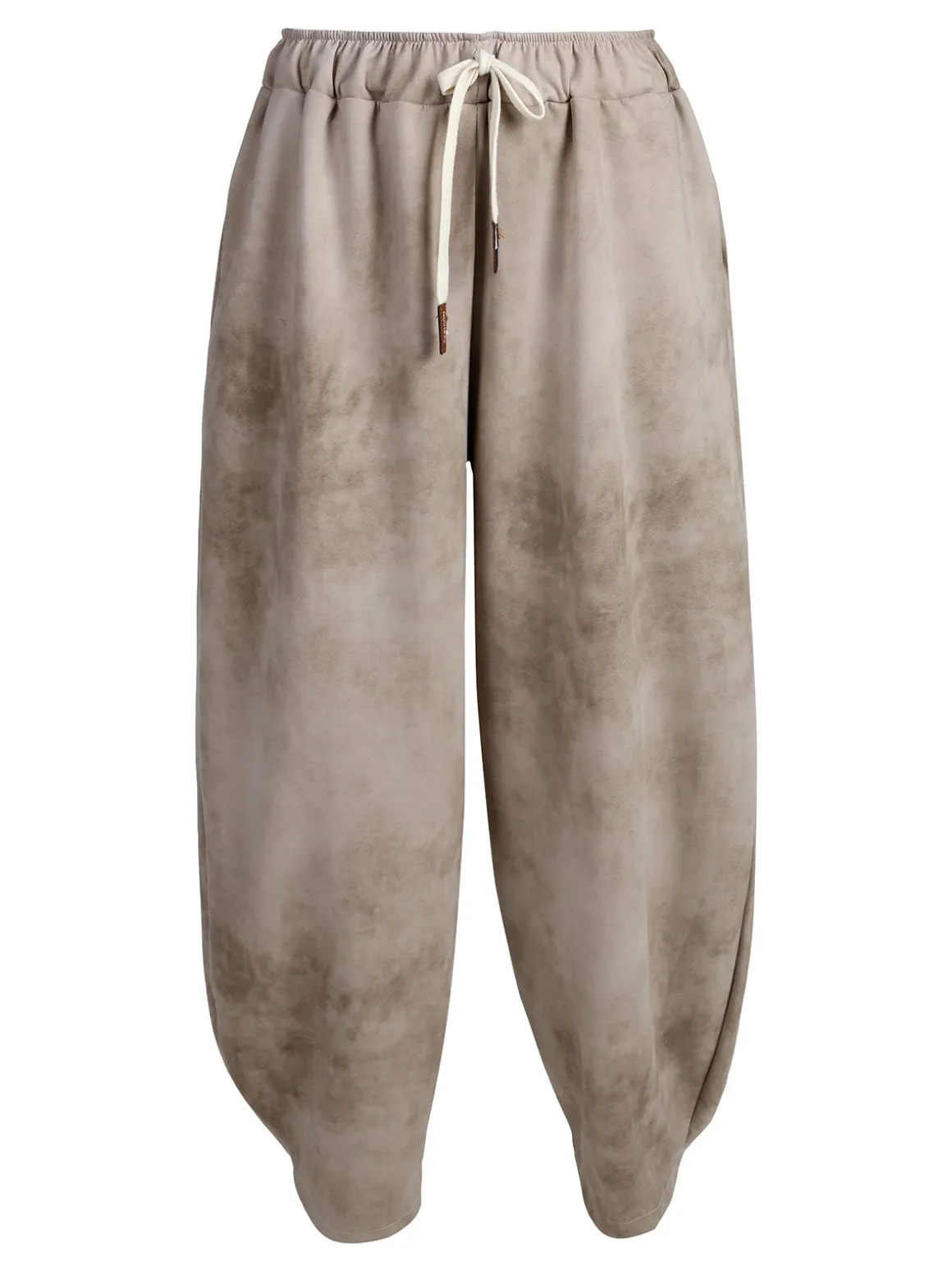Solada Pantaloni donna a palloncino con coulisse - beige