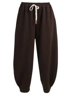 Solada Pantaloni donna a palloncino con coulisse - moro