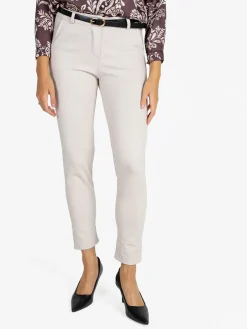 Solada Pantaloni donna a sigaretta con cintura - beige
