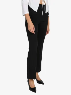 Solada Pantaloni donna a zampa - nero