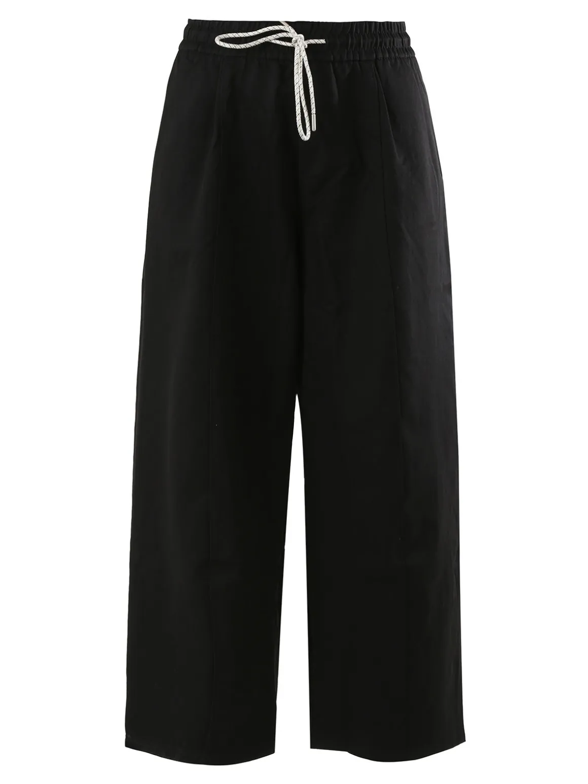 Solada Pantaloni donna barrell cropped - nero