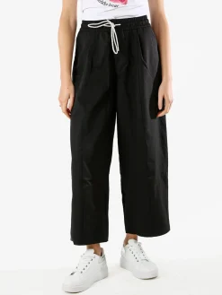 Solada Pantaloni donna barrell cropped - nero