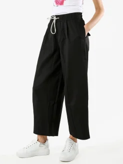 Solada Pantaloni donna barrell cropped - nero