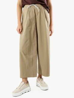 Solada Pantaloni donna barrell cropped - khaki