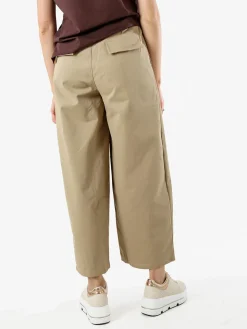 Solada Pantaloni donna barrell cropped - khaki