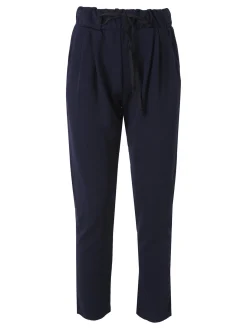 Solada Pantaloni donna con coulisse - blu scuro