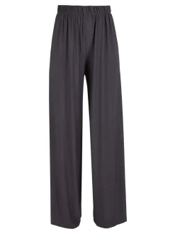 Solada Pantaloni donna con elastico in vita a gamba larga - grigio