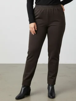 Solada Pantaloni donna con elastico in vita taglie forti - moro
