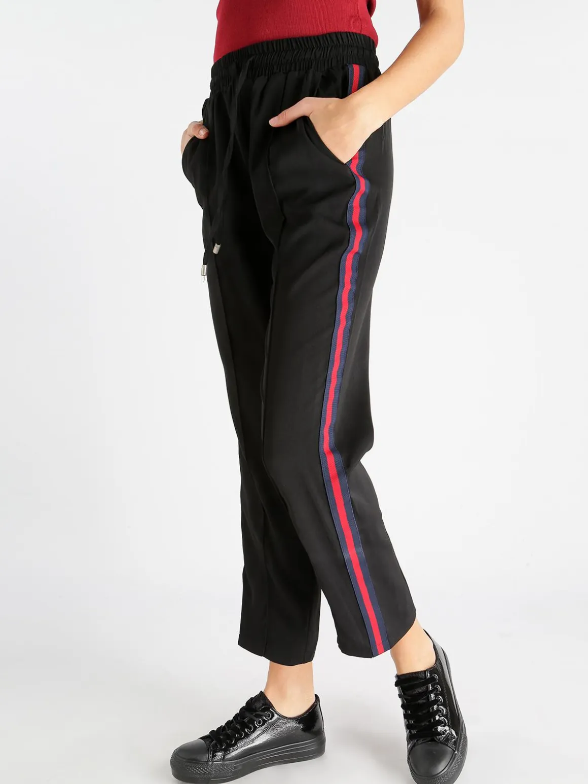 Solada Pantaloni donna con strisce laterali
