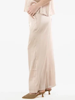 Solada Pantaloni donna effetto raso - beige