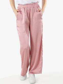 Solada Pantaloni donna effetto raso - rosa