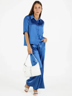 Solada Pantaloni donna effetto raso