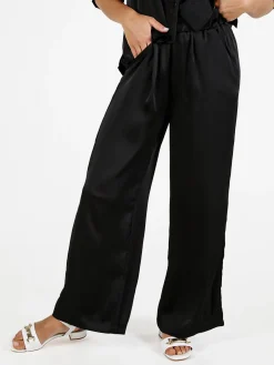 Solada Pantaloni donna effetto raso