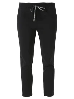 Solada Pantaloni donna elasticizzati con coulisse - nero