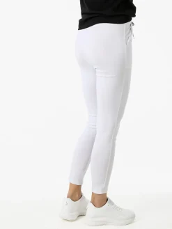 Solada Pantaloni donna elasticizzati con coulisse - bianco