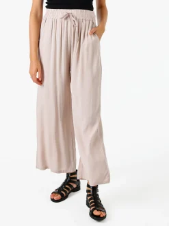 Solada Pantaloni donna estivi in cotone - beige