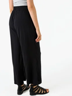 Solada Pantaloni donna estivi in cotone - nero