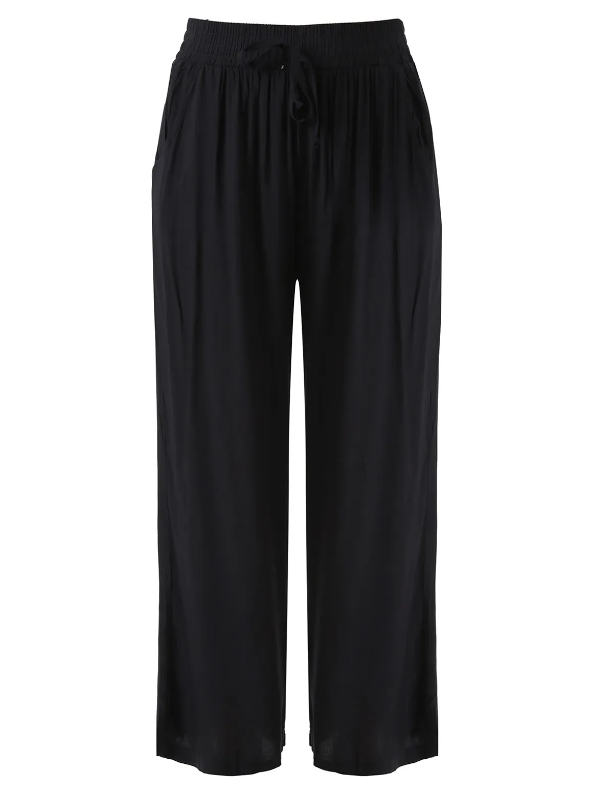 Solada Pantaloni donna estivi in cotone - nero