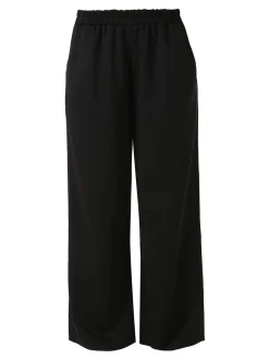 Solada Pantaloni donna in felpa a gamba larga - nero