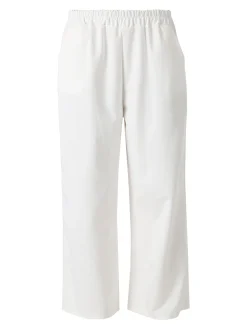Solada Pantaloni donna in felpa a gamba larga - bianco