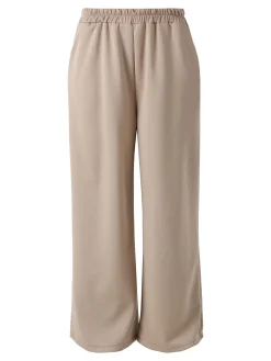 Solada Pantaloni donna in felpa a gamba larga - marrone