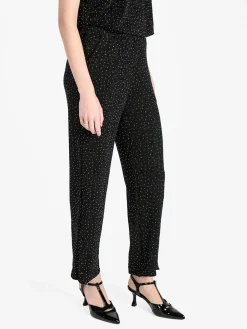 Solada Pantaloni donna in lurex con piccole borchie