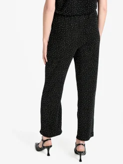 Solada Pantaloni donna in lurex con piccole borchie