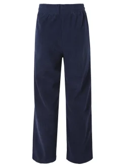 Solada Pantaloni donna in velluto a coste con coulisse - blu scuro