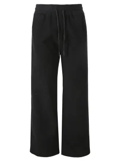Solada Pantaloni donna in velluto a coste con coulisse - nero