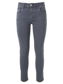 Solada Pantaloni donna jeans skinny taglie grandi - grigio