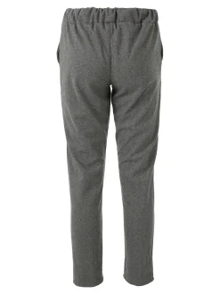 Solada Pantaloni donna jogger effetto flanella - grigio