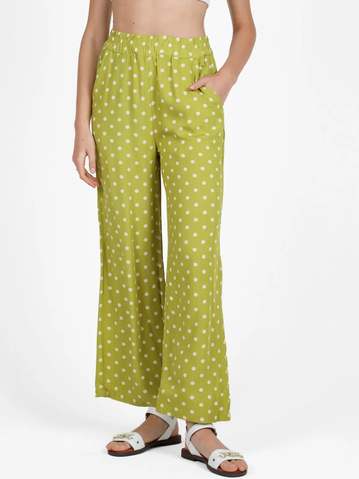 Solada Pantaloni donna leggeri a pois