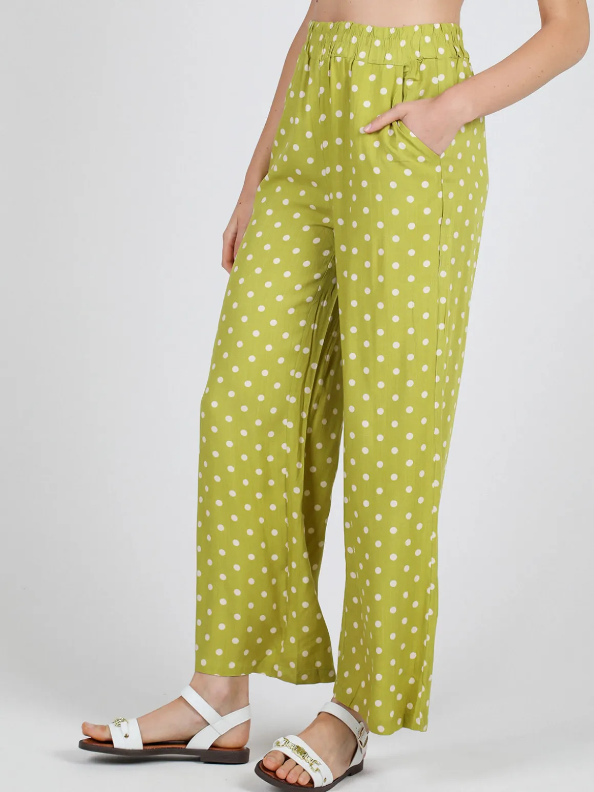 Solada Pantaloni donna leggeri a pois