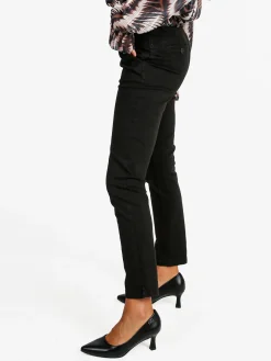 Solada Pantaloni donna slim fit a vita bassa - moro