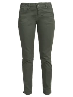 Solada Pantaloni donna slim fit a vita bassa - verde