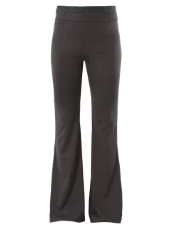 Solada Pantaloni eleganti a zampa con pizzo in vita - grigio scuro
