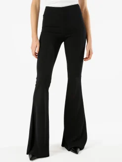 Solada Pantaloni eleganti da donna con finale a zampa - nero