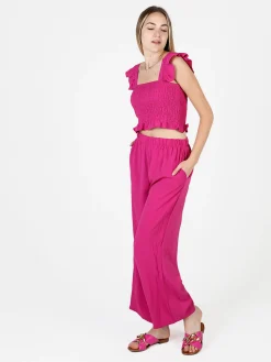 Solada Pantaloni leggeri da donna a gamba larga