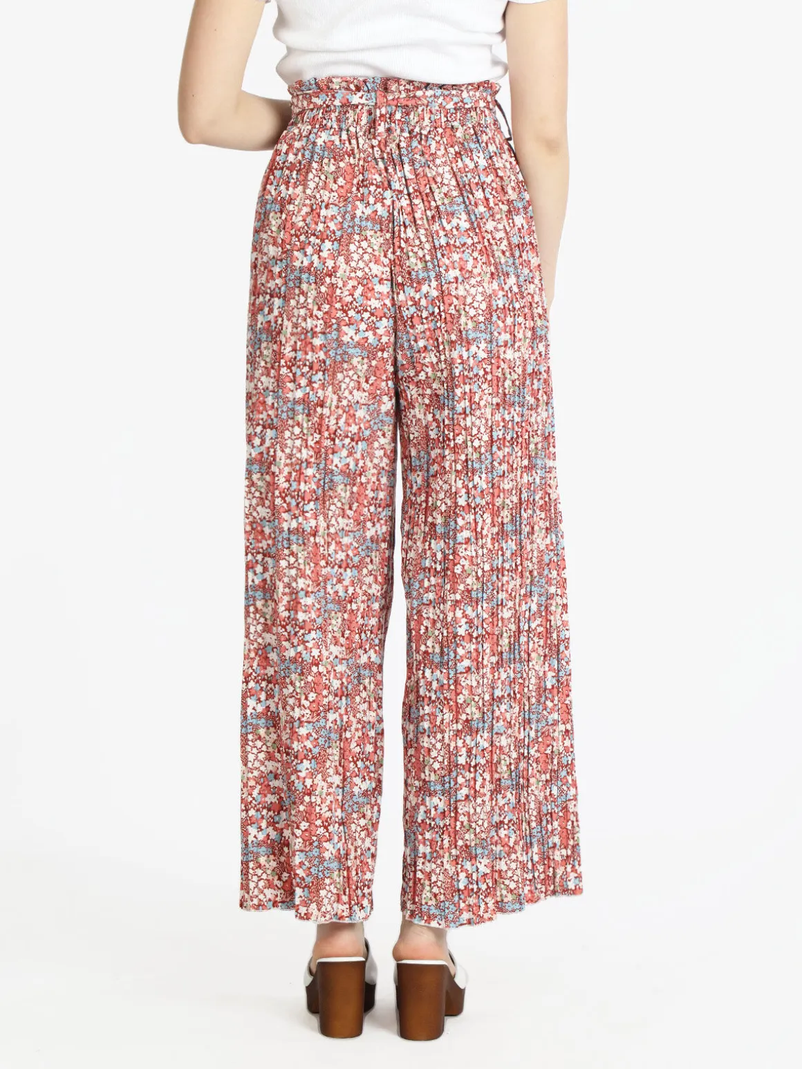 Solada Pantaloni leggeri donna a fiori con cintura