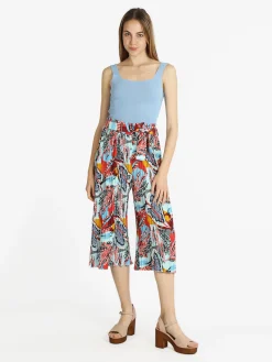 Solada Pantaloni plissettati donna con stampe