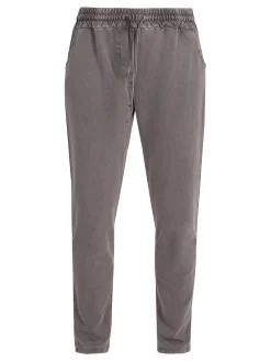 Solada Pantaloni sportivi da donna in cotone con coulisse - taupe