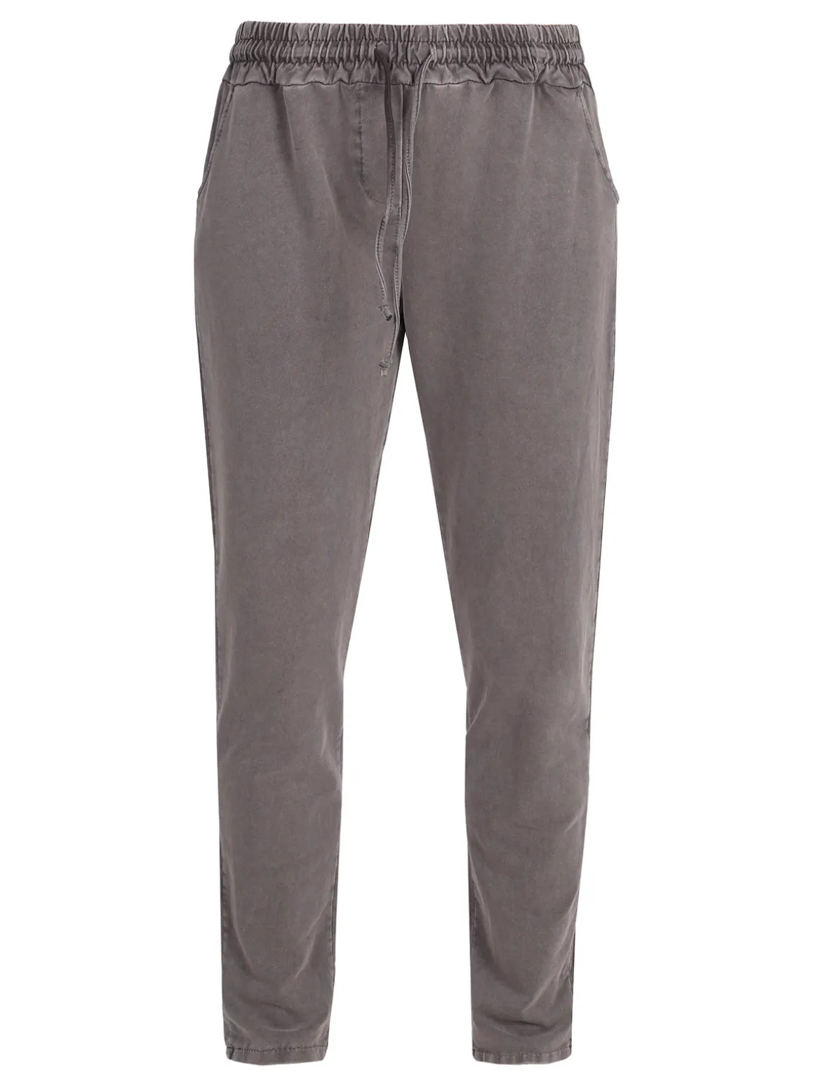 Solada Pantaloni sportivi da donna in cotone con coulisse - taupe