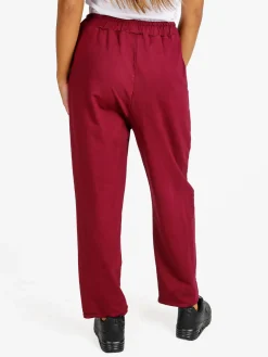 Solada Pantaloni sportivi donna in cotone - bordeaux