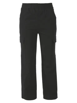 Solada Pantaloni tuta da donna con tasconi a gamba dritta - nero