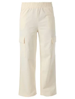 Solada Pantaloni tuta da donna con tasconi a gamba dritta - naturale
