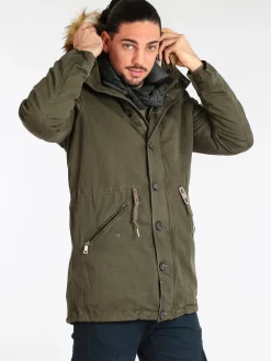Solada Parka sfoderabile con cappuccio e pelo