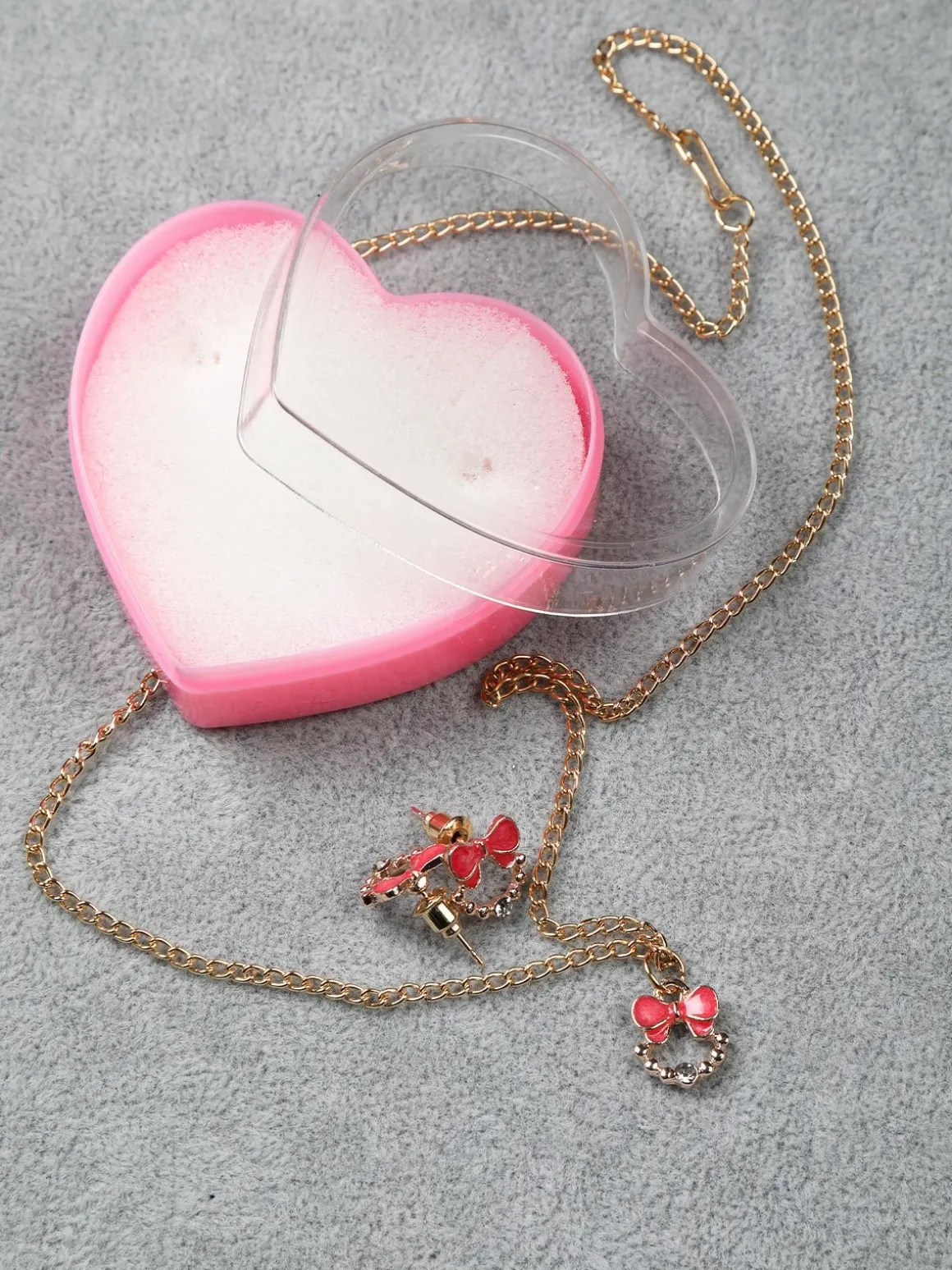 Solada Parure bimba collana e orecchini fiocco