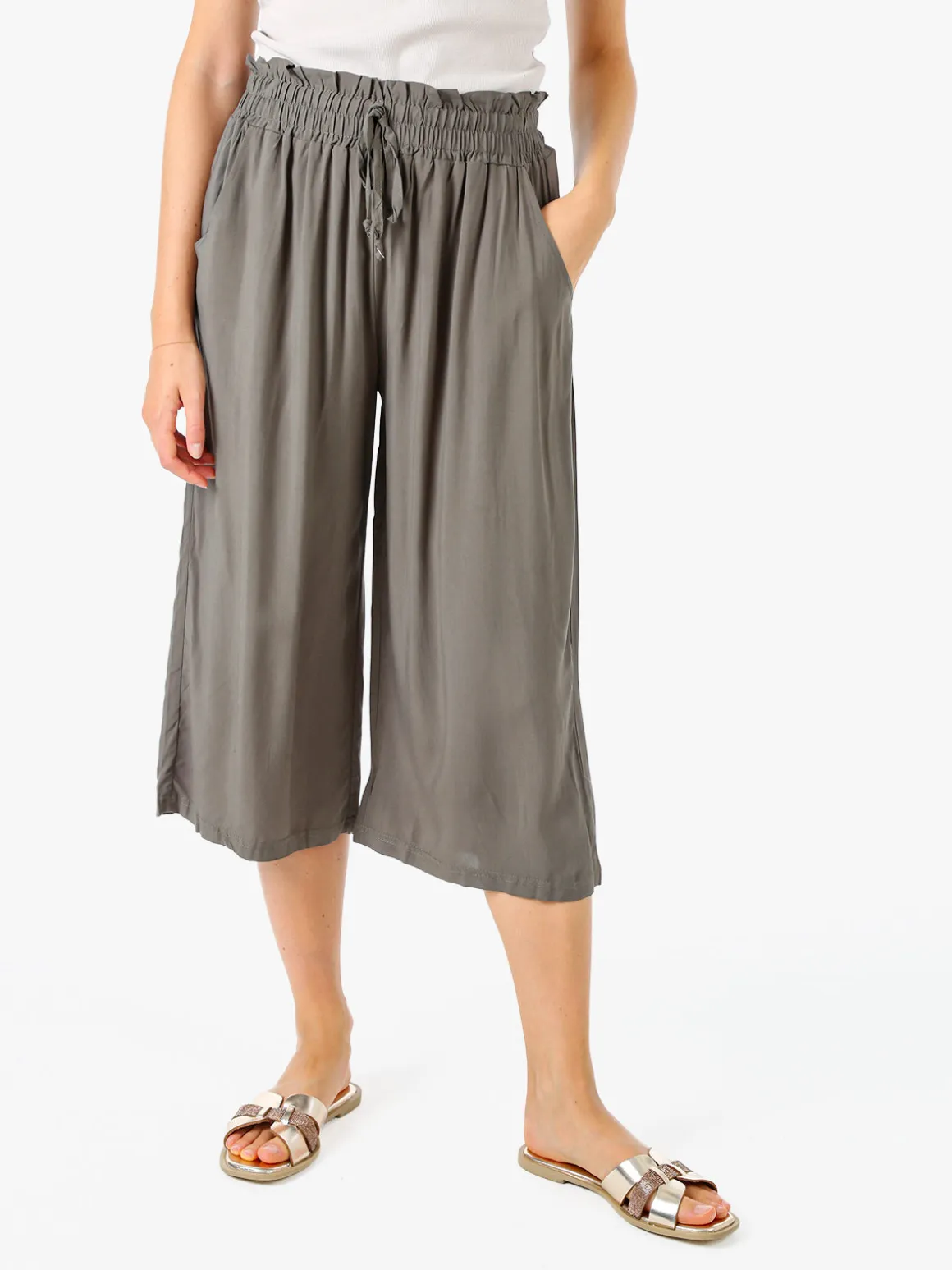 Solada Pinocchietti donna in cotone - militare