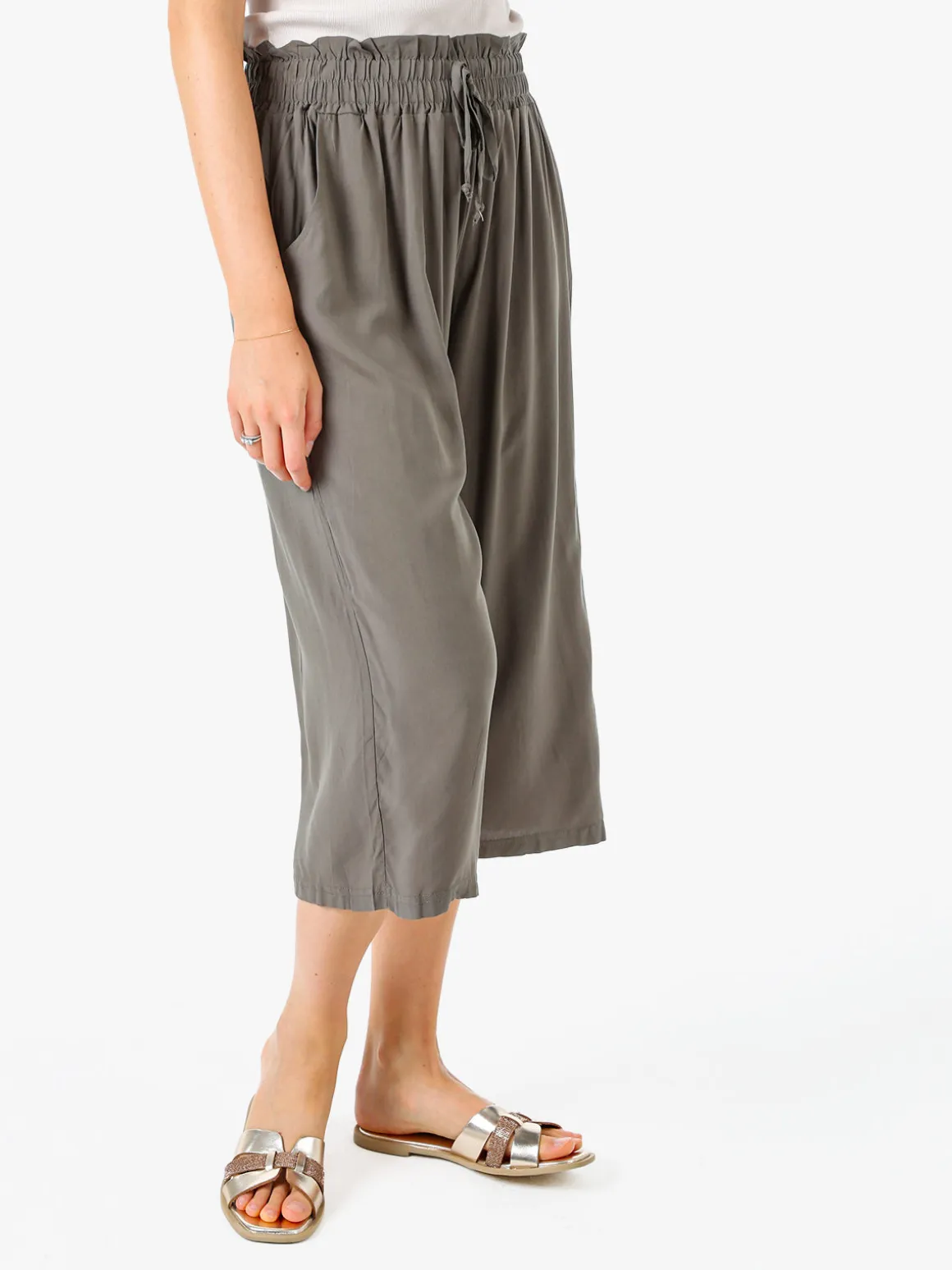 Solada Pinocchietti donna in cotone - militare